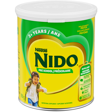 Nestlé Nido 3+, supplément nutritionnel, 3 ans et plus 850 g, 3,18 $/100g
