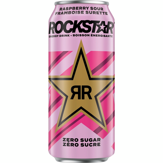 Rockstar Zéro Framboise surette 473 ml, 0,84 $/100ml