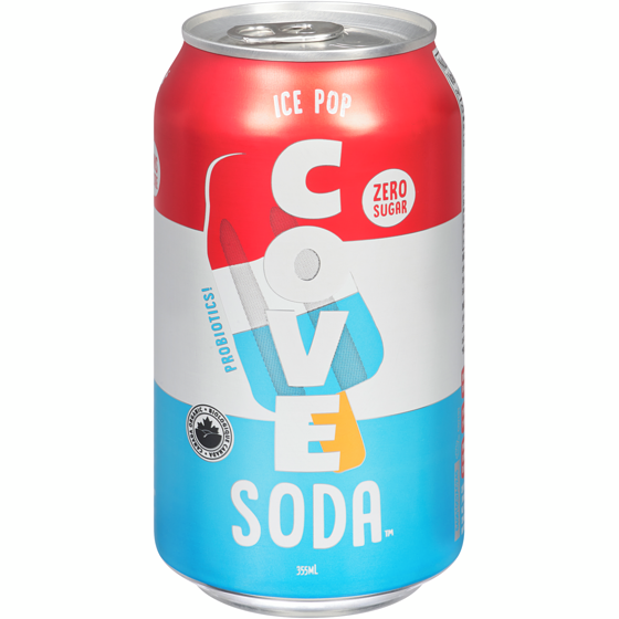 COVE Zero Sugar Soda, Ice Pop  355 ml, $0.70/100ml