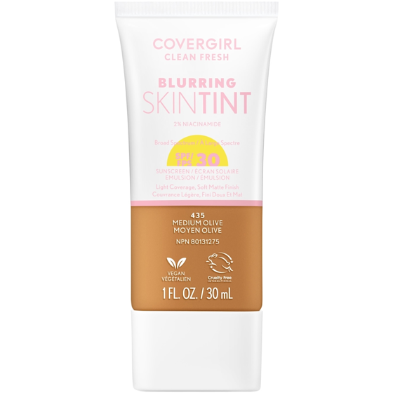 Cover Girl Clean Fresh Blurring Skin Tint, Liquid Foundation - Matte Finish - With Spf 30 Medium Olive - 435 30 ml, $43.30/100ml