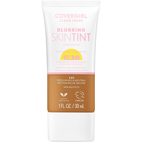 Cover Girl Clean Fresh Blurring Skin Tint, Liquid Foundation Medium/Rich Neutral - 440 30 ml, $43.30/100ml