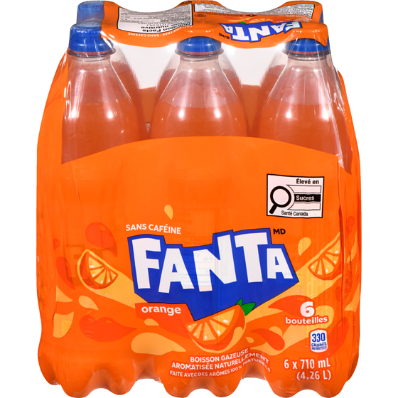 Fanta Soda Orange Bouteilles 6x710.0 ml, 0,19 $/100ml