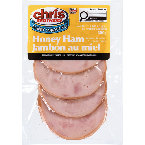 Chris Brothers Smoked Boneless Honey Ham Low Fat 300 g, $2.43/100g