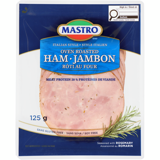 Mastro Jambon rôti au four avec romarin 125 g, 4,39 $/100g