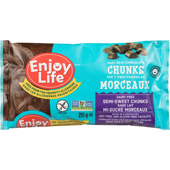 Enjoy Life Semi-Sweet Chunks 255 g, $3.13/100g