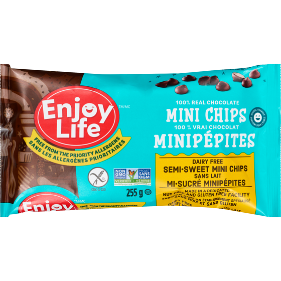 Enjoy Life Mini pépites de chocolat mi-sucré 255 g, 3,53 $/100g