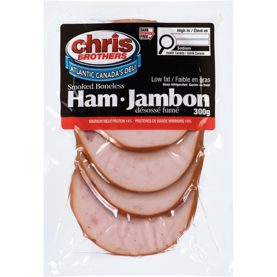 Chris Brothers Smoked Boneless Ham Low Fat 300 g, $2.43/100g