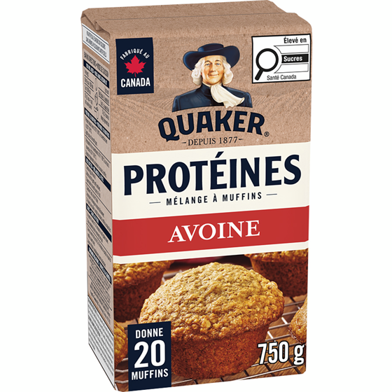 Quaker Protéines mélange à muffins Avoine 750 g, 0,80 $/100g