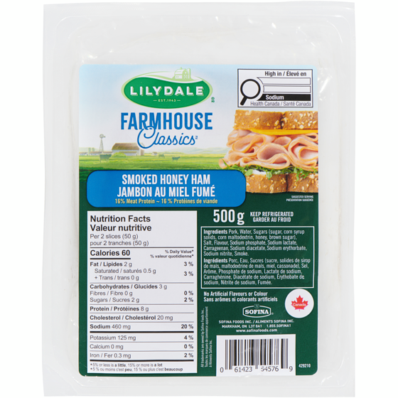 Lilydale Smoked Honey Ham 500 g, $1.50/100g