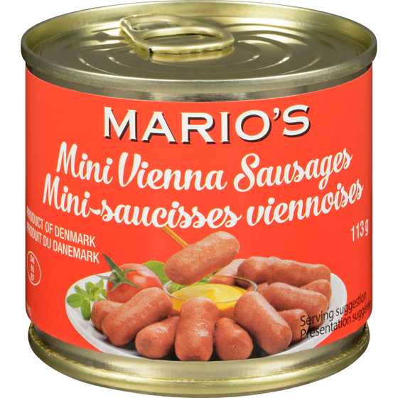 Mario's Mini Vienna Sausages 113 g, $1.05/100g