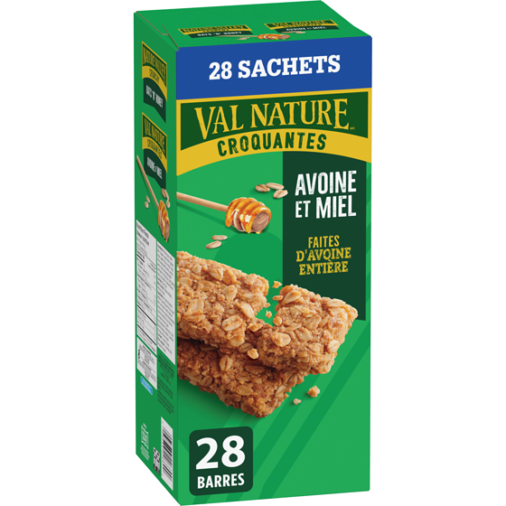 Nature Valley Barres granola Croquantes Avoine et miel 28 ct 1176 g, 1,23 $/100g