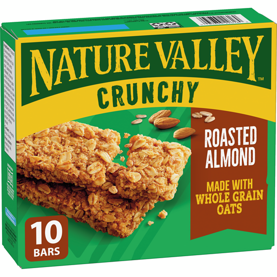 Nature Valley Crunchy Granola Bars Roasted Almond 5CT 210 g, $1.90/100g