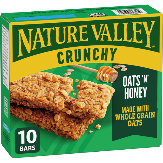 Nature Valley Crunchy Oats 'N' Honey , 10 Bars 210 g, $1.90/100g