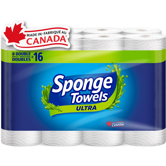 SpongeTowels Double Rolls 2 Ply 8 ea, $3.87/1ea