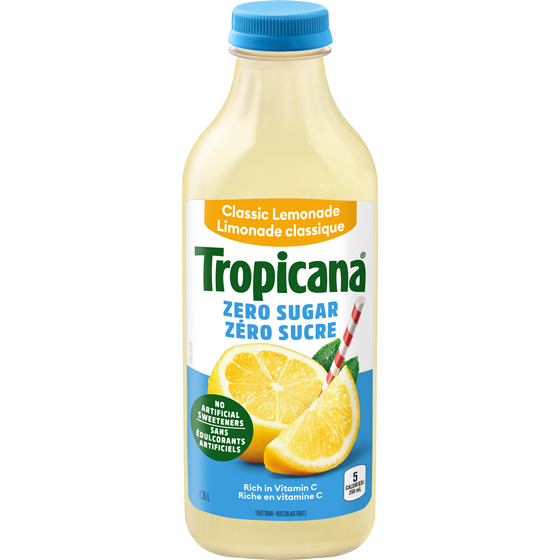 Tropicana Zero Sugar Classic Lemonade  1.36 l, $0.37/100ml