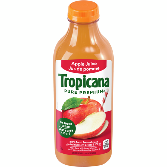 Tropicana 100% Fresh Pressed Juice Apple Juice 1.36 l, $0.44/100ml
