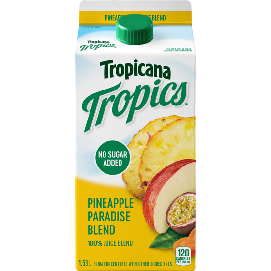 Tropicana Tropics Juice, Pineapple Paradise Blend l No