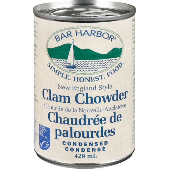 Bar Harbor Clam Chowder New England Style Condensed 429 ml, $1.69/100ml