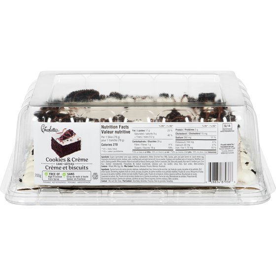 Charlotte's Cookies & Crème Cake 760 g, $2.89/100g