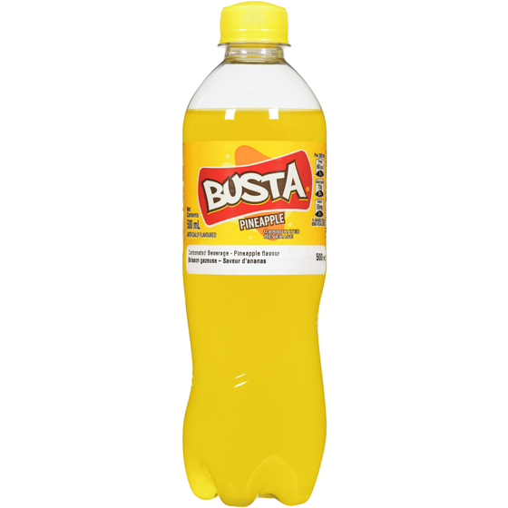 Busta Boisson gazeuse ananas 500 ml, 0,25 $/100ml