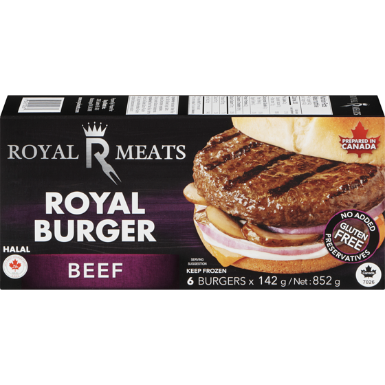 Royal Meats Royal Burger Beef 142 g, $11.26/100g