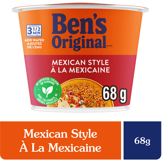 Bens Mexican Style Rice Single Serve Cup 68 g, $5.13/100g
