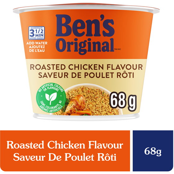 Bens Roasted Chicken Flavour Rice Single Serve Cup 68 g, $5.13/100g