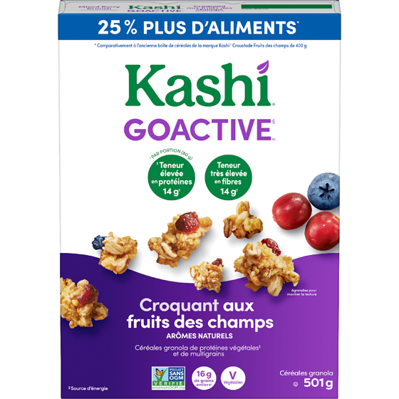 Kashi Céréales granola croquant aux fruits des champs 501 g, 1,89 $/100g