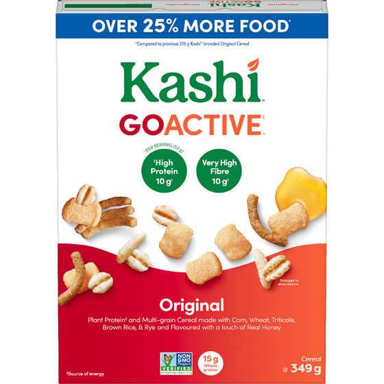 Kashi Goactive Cereal Original 349 g, $2.01/100g