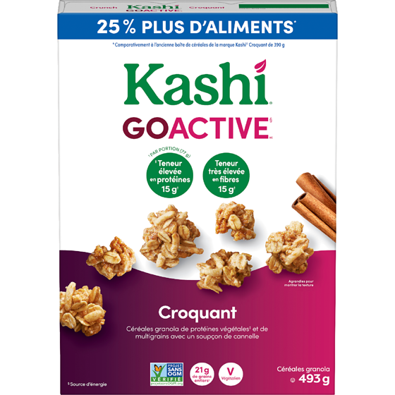 Kashi Céréales granola croquant 493 g, 1,92 $/100g