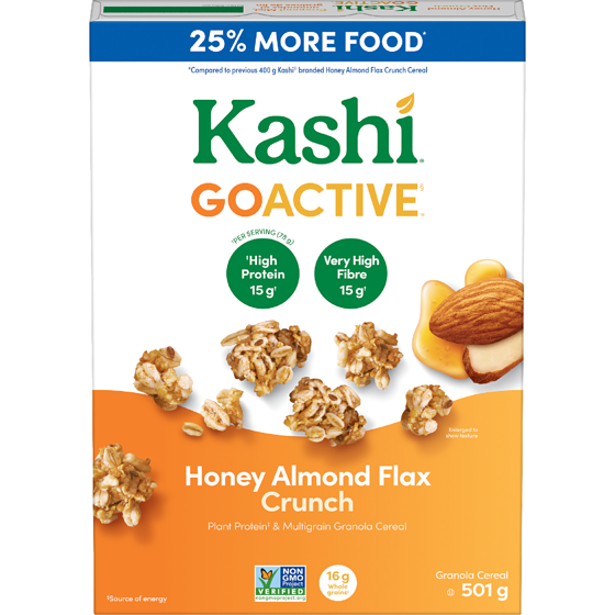 Kashi Granola Cereal Honey Almond Flax Crunch 501 g, $1.40/100g