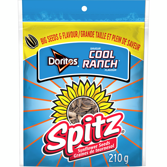 Spitz Cool Ranch Flavour Sunflower Seeds 210 g, $1.67/100g