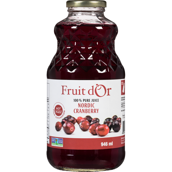 Fruit d'Or 100 % Pure Juice Nordic Cranberry 946 ml, $0.90/100ml