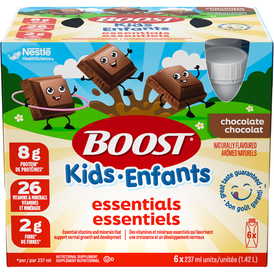 Nestle Health Science Kids Essentials Chocolate, For Kids 4-12 6x237.0 ml, $6.32/100ml