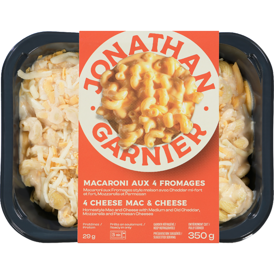 Jonathan Garnier 4 Cheese Mac & Cheese 350 g, $2.29/100g