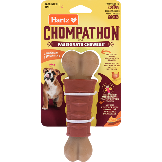 Hartz Chompathon For Passionate Chewers Diamondbite Bone 1 ea, $21.99/1ea