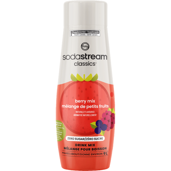 sodastream Classics Berry Mix Zero Sugar Drink Mix 440 ml, $8.00/1ea