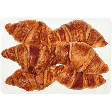 null Croissant au beurre, paquet de 6 270 g, 1,67 $/100g