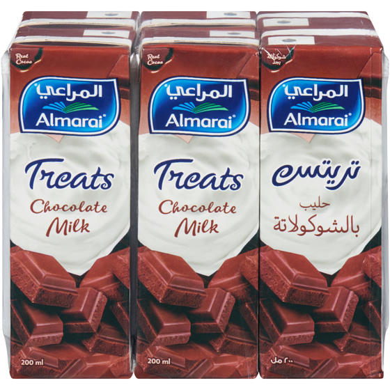 Almarai Chocolate Milk 6x200.0 ml, $2.75/100ml