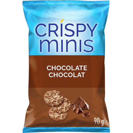 Crispy Minis Chocolate Brown Rice Cakes 90 g, $3.54/100g