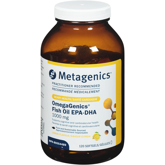 METAGENICS Fish Oil Epa-Dha 1000 Mg Lemon Flavour 120 ea, $0.83/1ea
