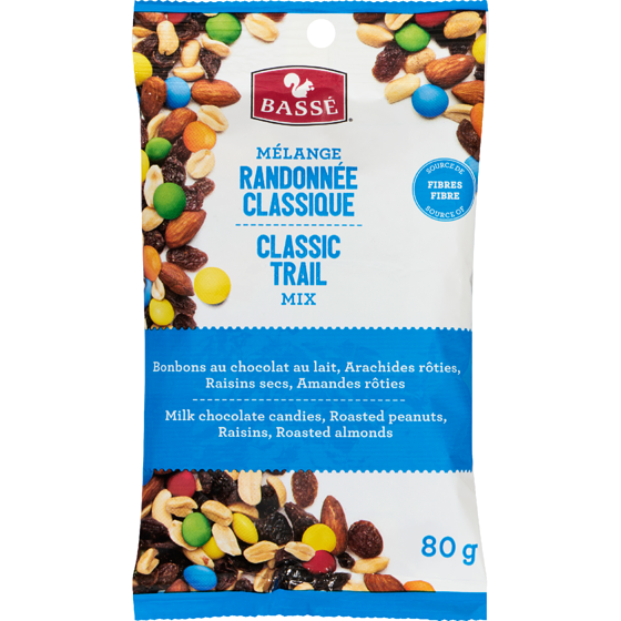 Basse Classic Trail Mix 80 g, $2.50/100g