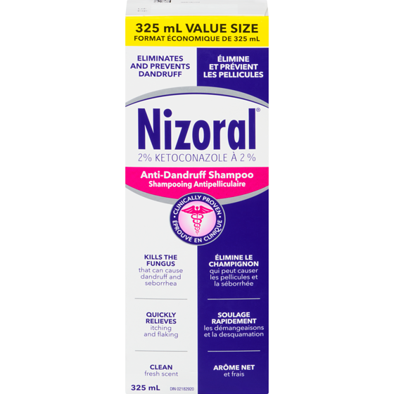 Nizoral Anti-Dandruff Shampoo 2% Ketoconazole Value Size 325 ml, $12.77/100ml