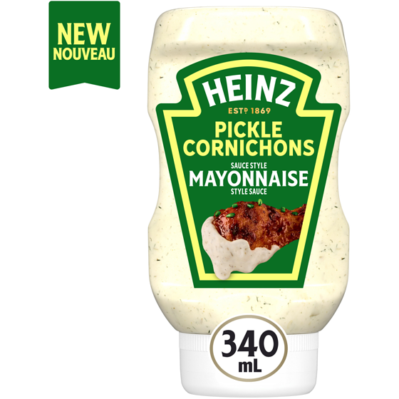 Heinz Sauce style mayonnaise aux cornichons 340 ml, 1,32 $/100ml