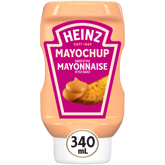 Heinz Sauce style mayonnaise mayochup, bouteille 340 ml, 1,32 $/100ml