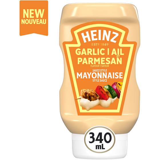 Heinz Garlic Parmesan Flavour Mayonnaise Style Sauce 340 ml, $1.17/100ml