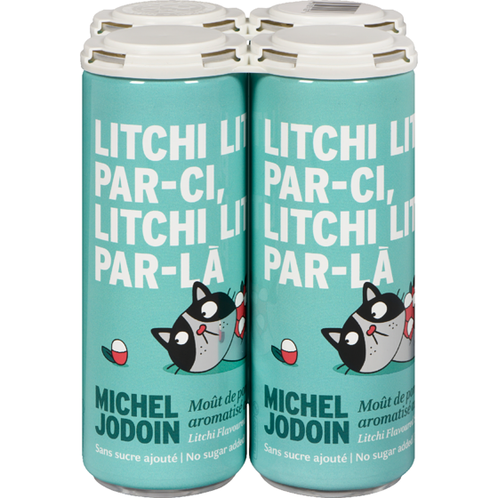 Michel Jodoin Litchi Flavoured Sparkling Apple Must 4x355.0 ml, $0.70/100ml
