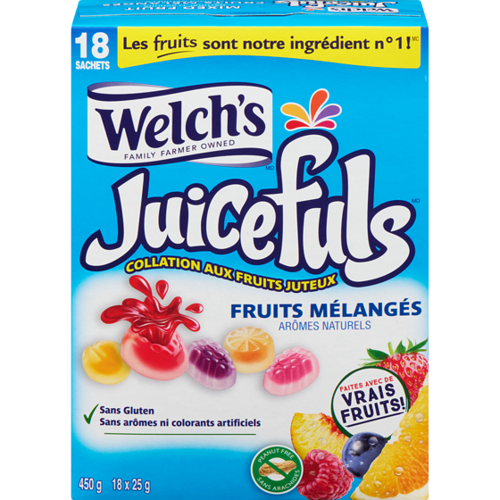 Welch’s Collation aux fruits juteux fruits mélangés 450 g, 2,66 $/100g