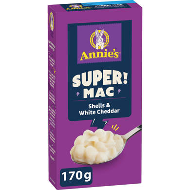 Annie's Super! Mac , Shells & White Cheddar 170 g, $2.64/100g