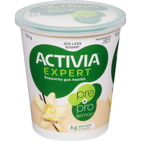 Activia Expert Yogurt, Pre & Probiotics, Vanilla 750 g, $1.00/100g